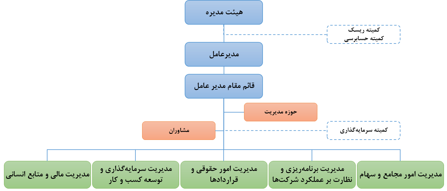 ساختار سازمانی شرکت سرمایه گذاری ایران
