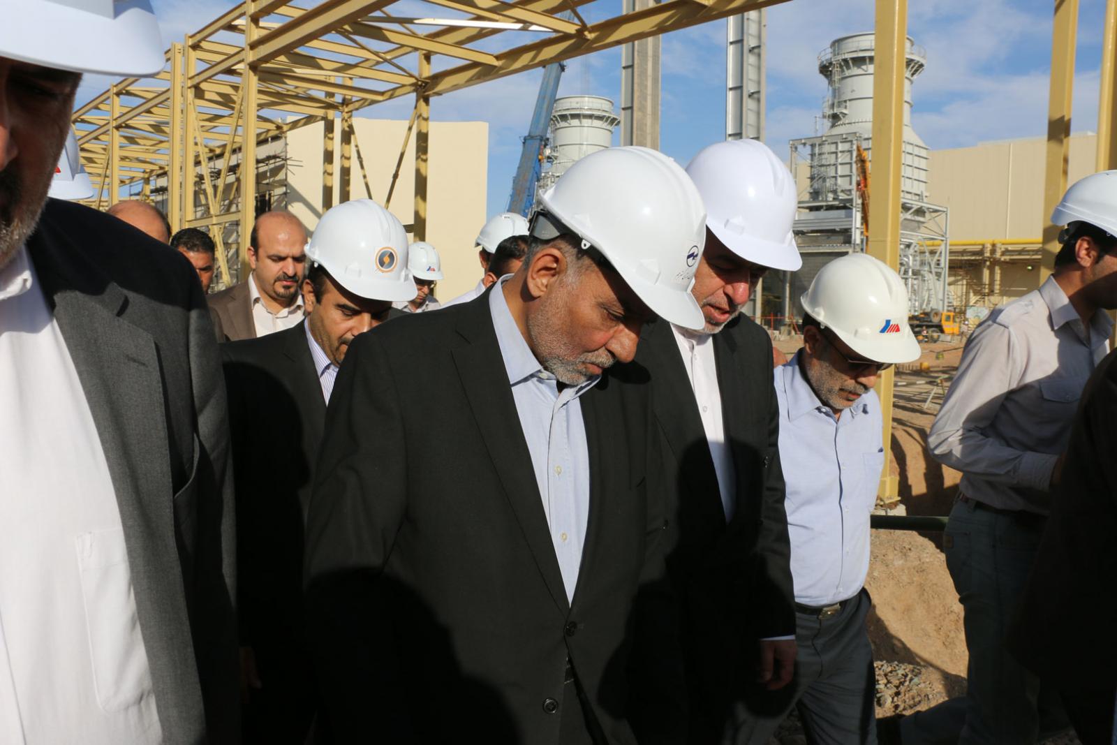 افتتاح نیروگاه سیکل ترکیبی پرتوی شمس تابان 